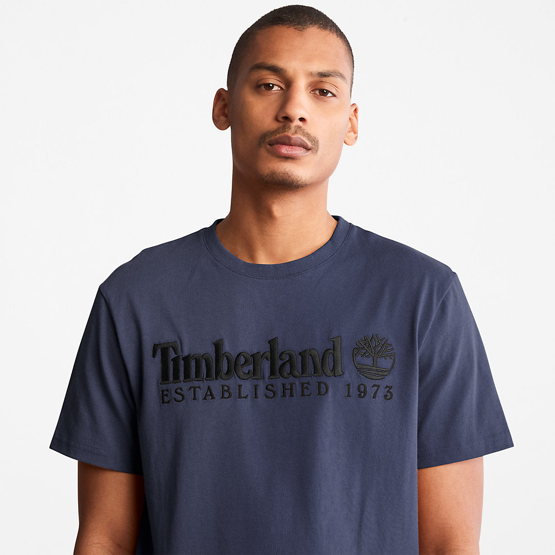 Timberland Mens Outdoor Heritage Logo T-Shirt for Men in Navy