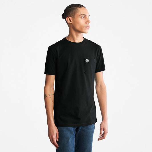 Timberland Mens Dunstan River Pocket T-shirt for Men in Black