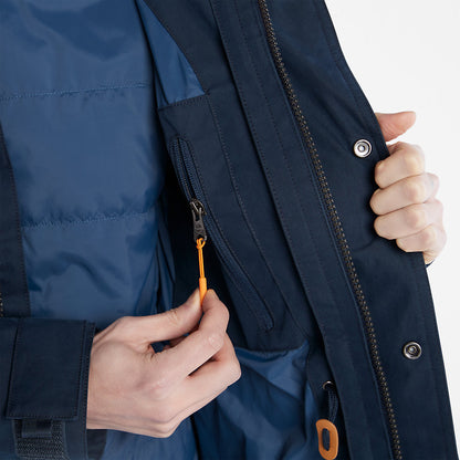 Timberland Mens Snowdon Peak 3-in-1 Waterproof Parka for Men in Navy