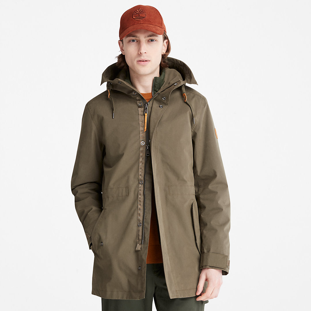 Timberland Mens Snowdon Peak 3-in-1 Waterproof Parka for Men in Green