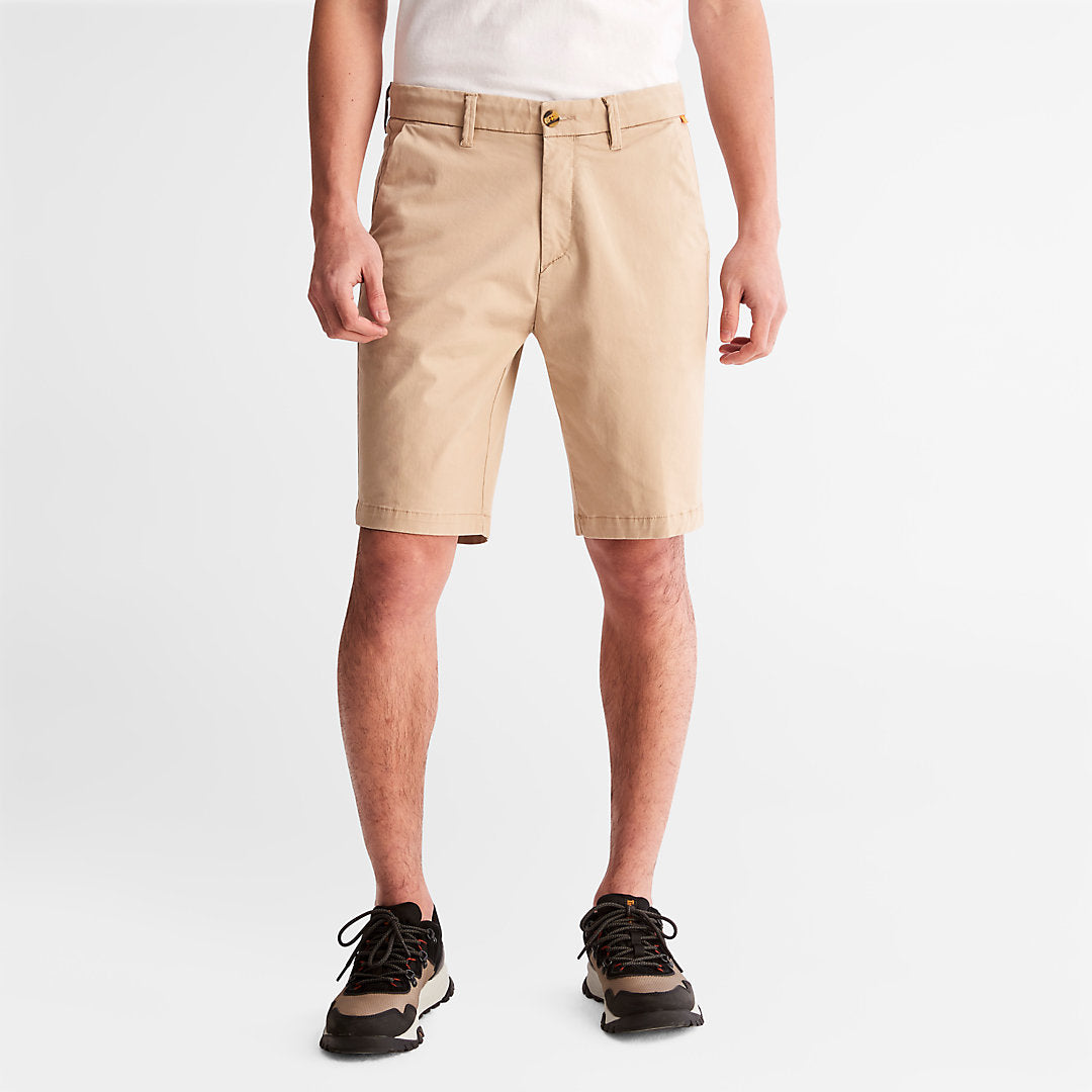 Timberland Mens Squam Lake Stretch Chino Shorts for Men in Beige