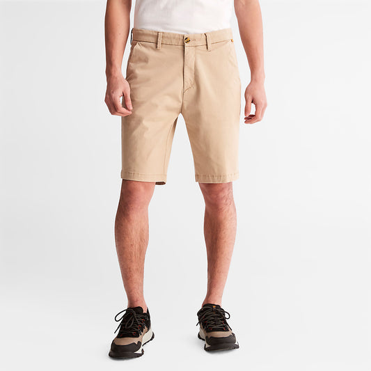 Timberland Mens Squam Lake Stretch Chino Shorts for Men in Beige
