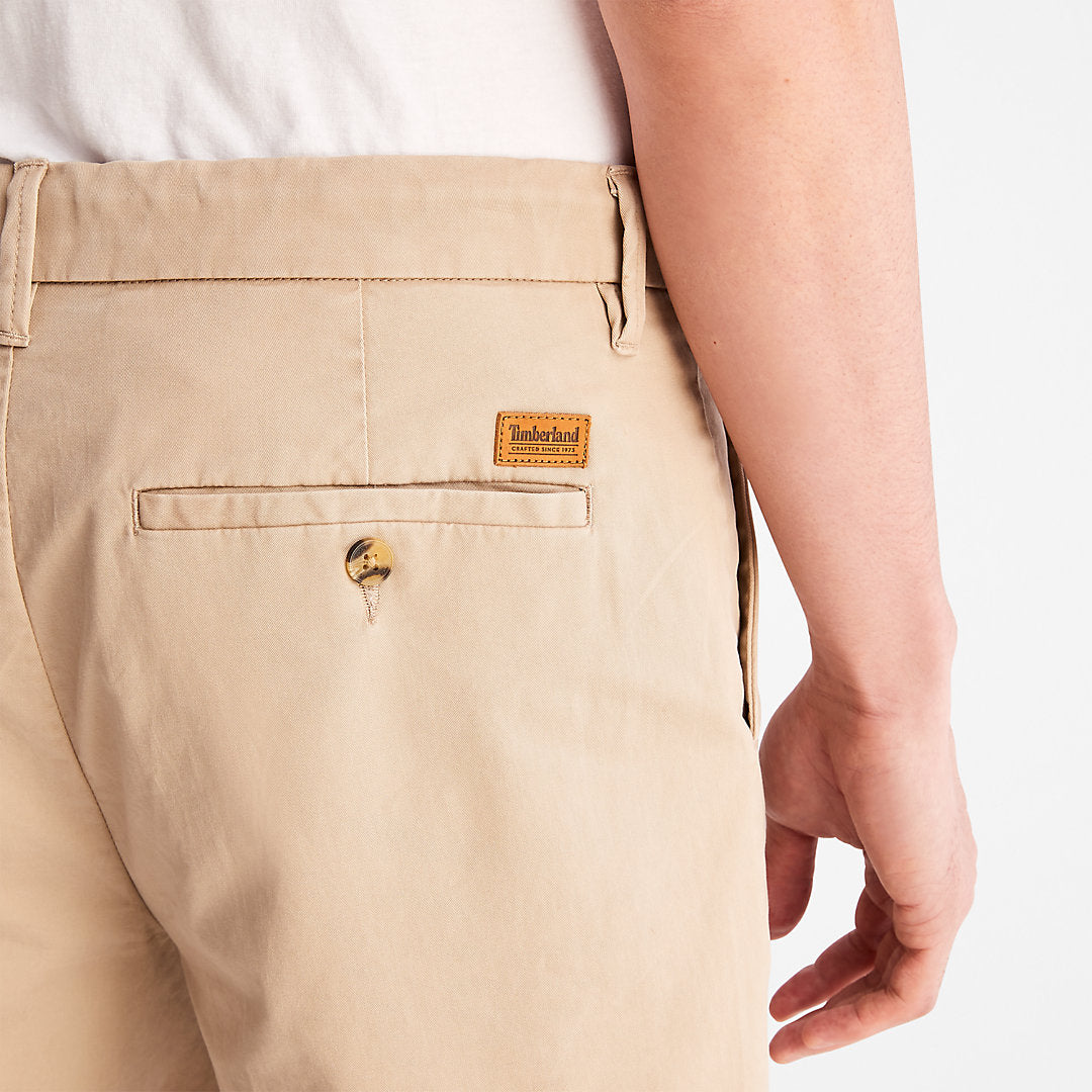 Timberland Mens Squam Lake Stretch Chino Shorts for Men in Beige