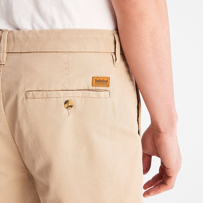 Timberland Mens Squam Lake Stretch Chino Shorts for Men in Beige