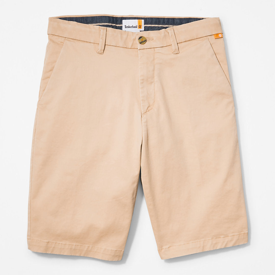 Timberland Mens Squam Lake Stretch Chino Shorts for Men in Beige