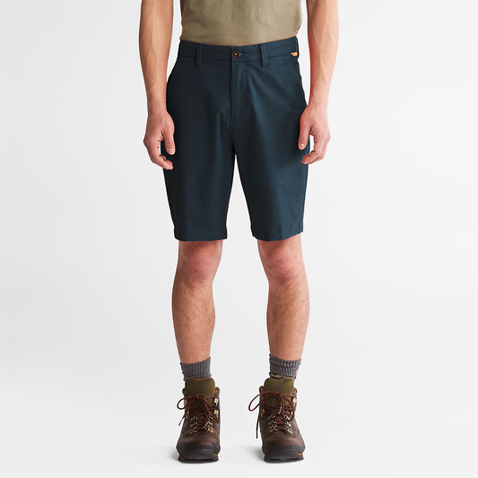 Timberland Mens Squam Lake Stretch Chino Shorts for Men in Dark Blue