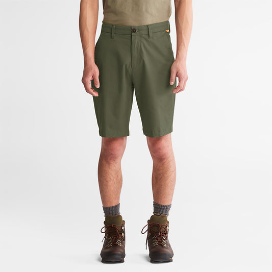 Timberland Mens Squam Lake Stretch Chino Shorts for Men in Green