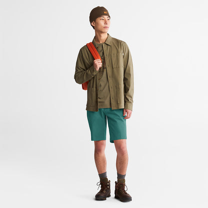Timberland Mens Squam Lake Stretch Chino Shorts for Men in Green