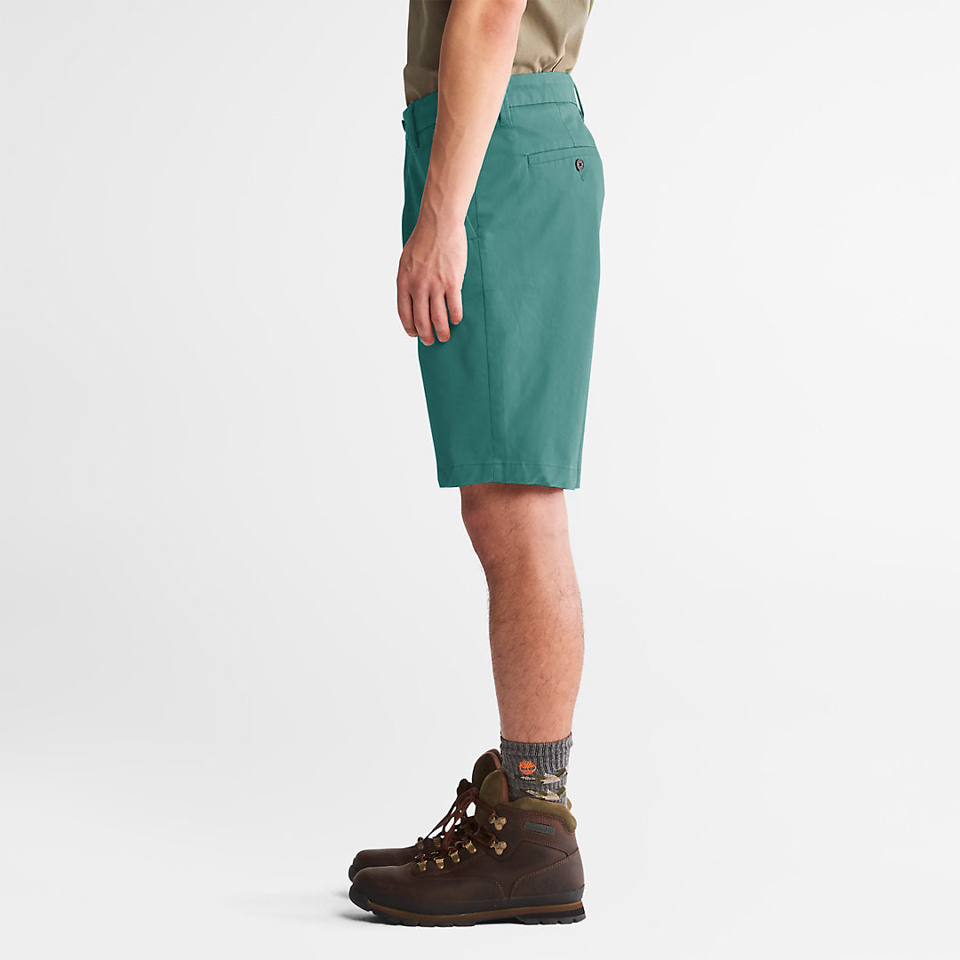 Timberland Mens Squam Lake Stretch Chino Shorts for Men in Green