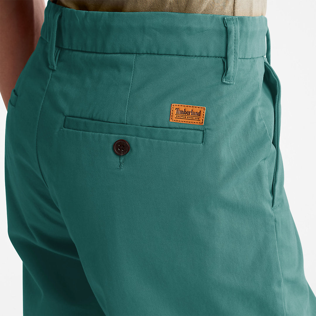 Timberland Mens Squam Lake Stretch Chino Shorts for Men in Green