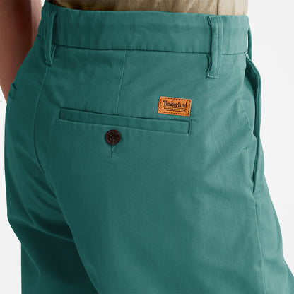 Timberland Mens Squam Lake Stretch Chino Shorts for Men in Green