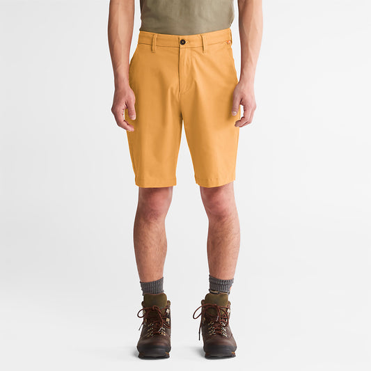 Timberland Mens Squam Lake Stretch Chino Shorts for Men in Orange