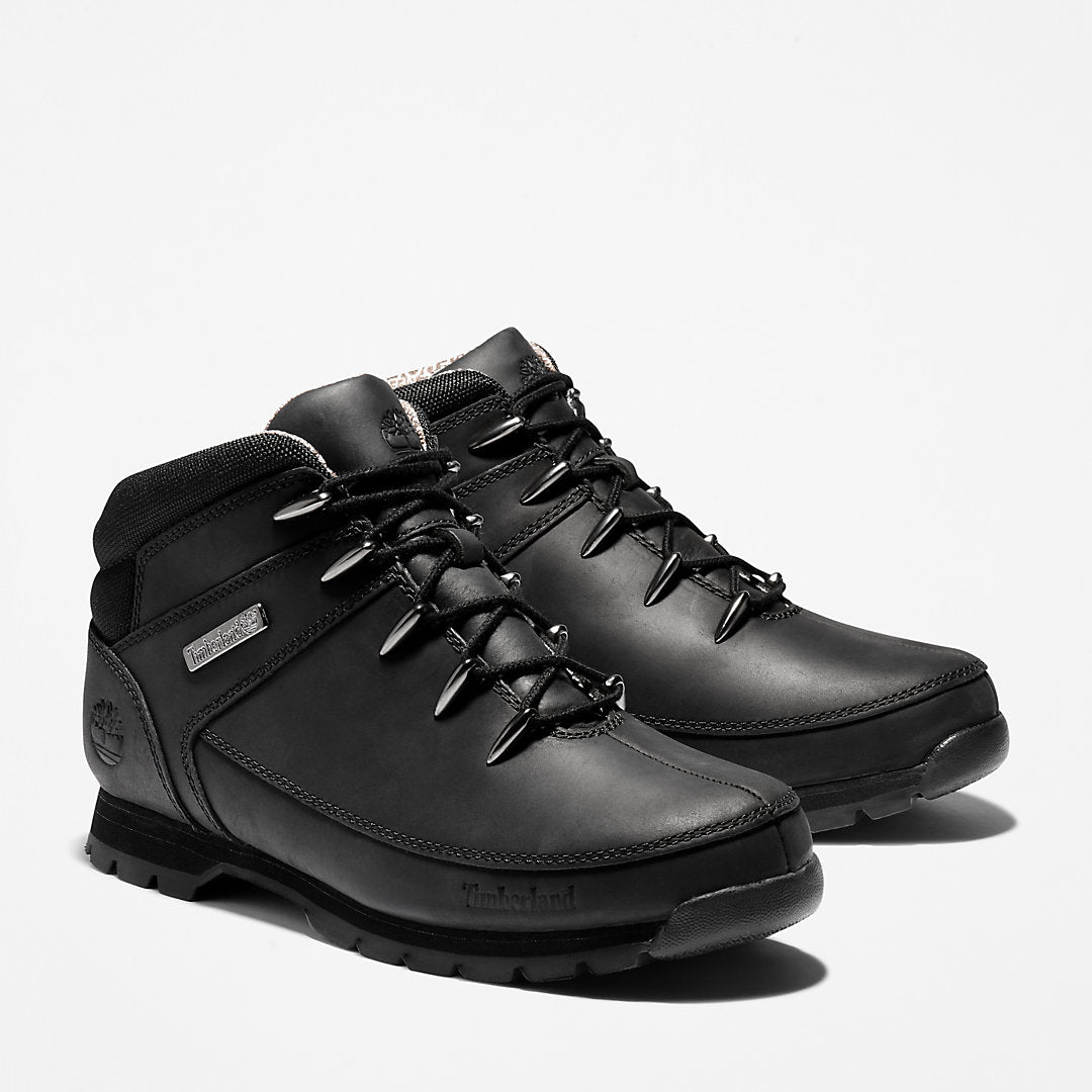 Timberland Mens Euro Sprint Mid Hiker for Men in Monochrome Black