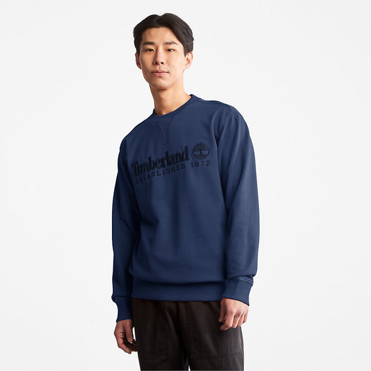 Timberland Mens Outdoor Heritage Crewneck Sweatshirt for Men in Navy