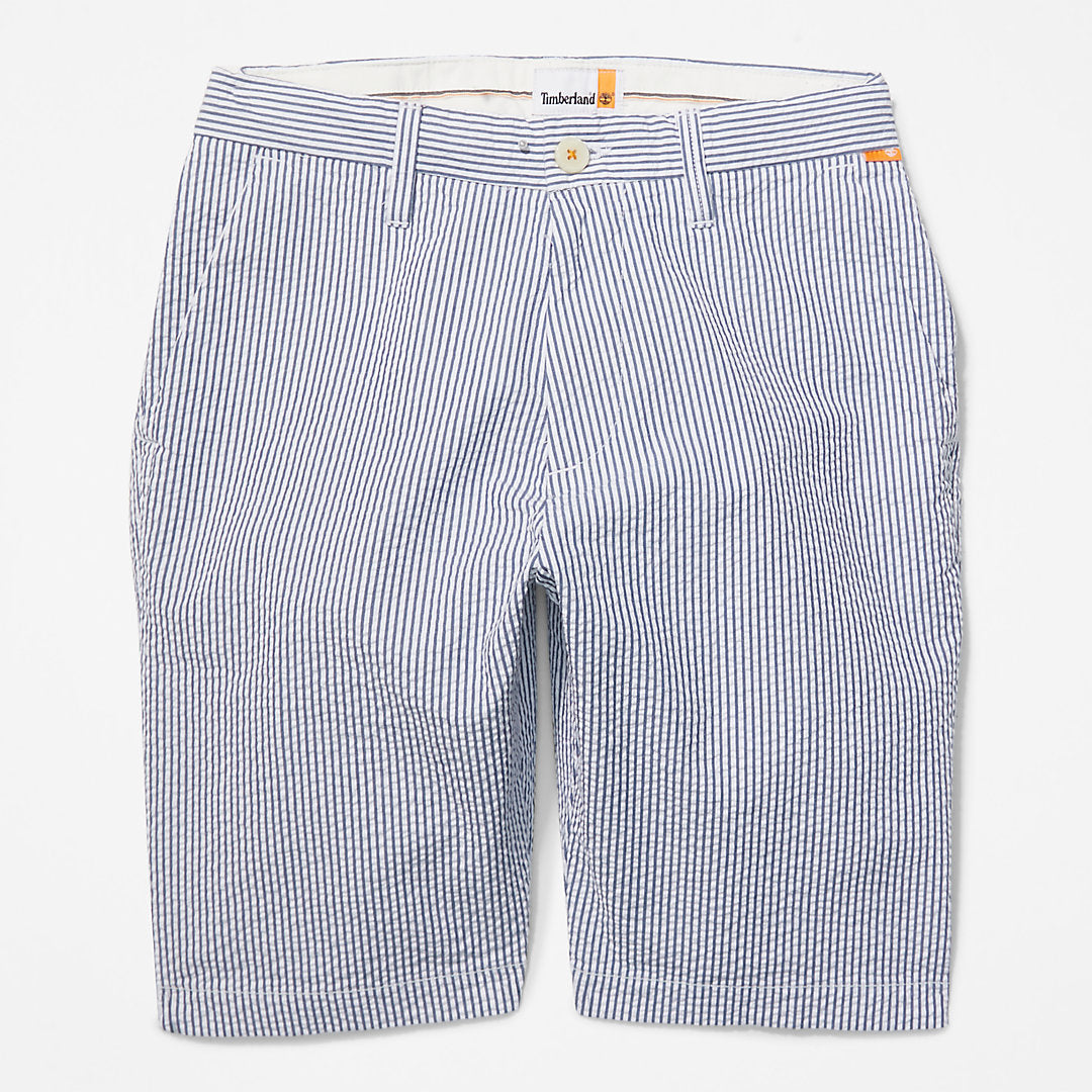 Timberland Mens Seersucker Shorts for Men in Blue