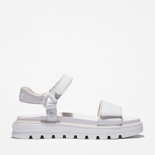 Timberland Womens Ray City Ankle Strap Sandal for Women in White