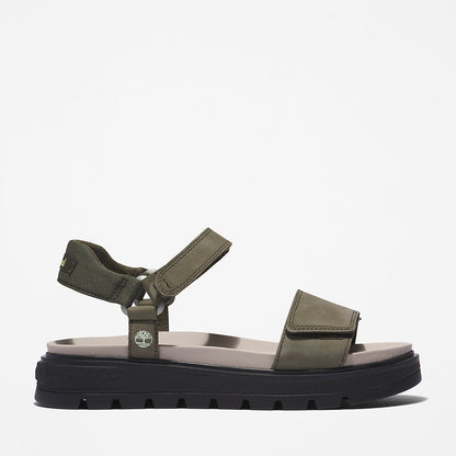 Timberland Womens Ray City Ankle Strap Sandal for Women in Dark Green