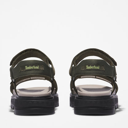 Timberland Womens Ray City Ankle Strap Sandal for Women in Dark Green