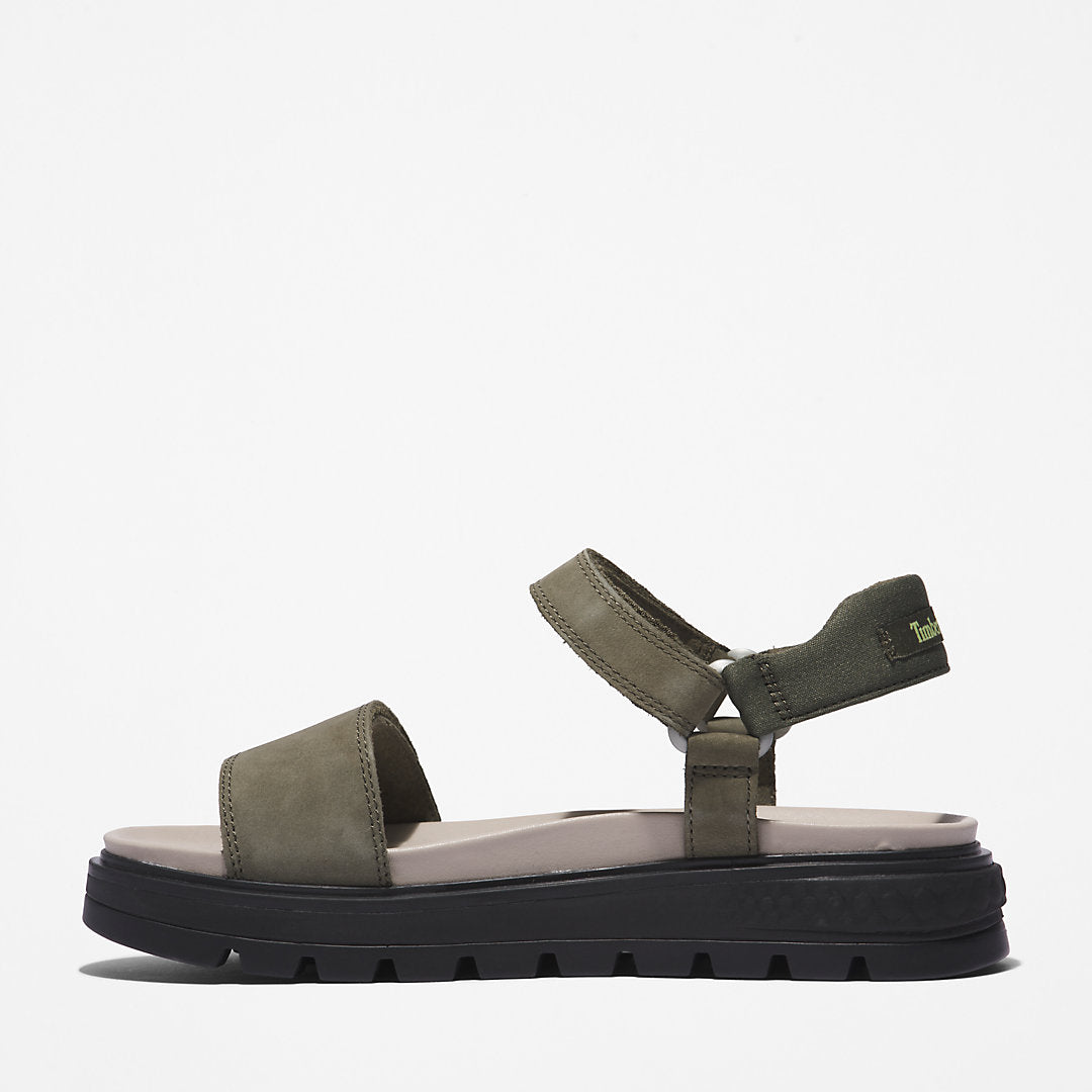 Timberland Womens Ray City Ankle Strap Sandal for Women in Dark Green