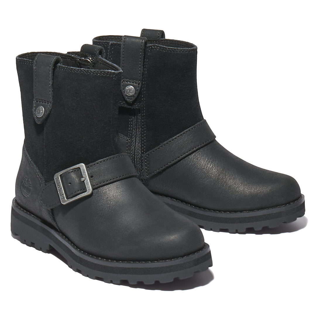 Timberland Kids Courma Kid Side-zip Winter Boot for Youth in Black