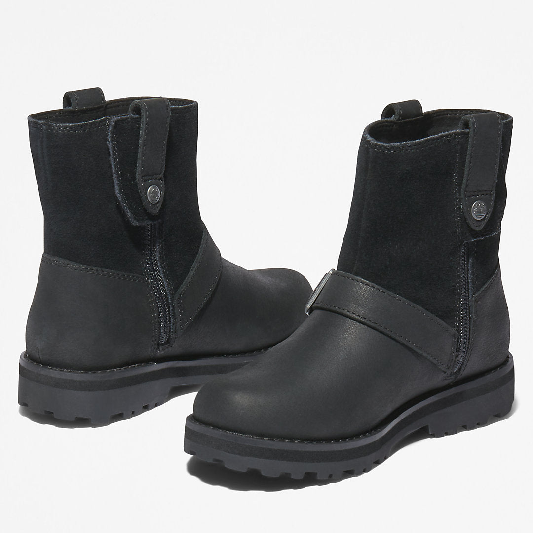 Timberland Kids Courma Kid Side-zip Winter Boot for Youth in Black