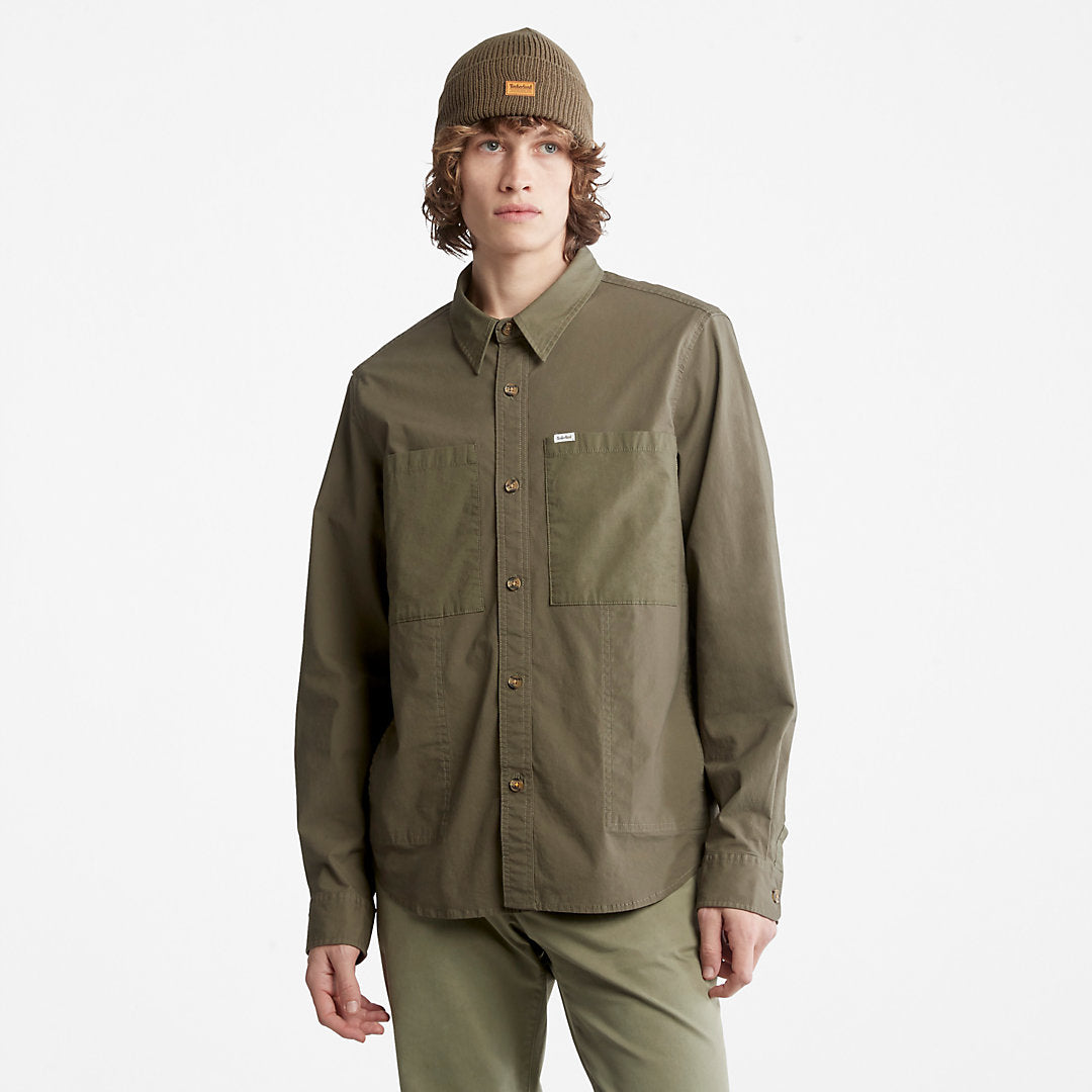 Timberland Mens Outdoor Heritage Overshirt for Men in Dark Green