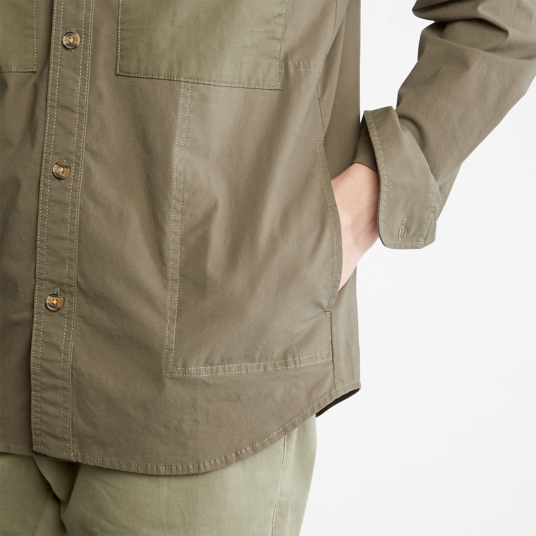 Timberland Mens Outdoor Heritage Overshirt for Men in Dark Green