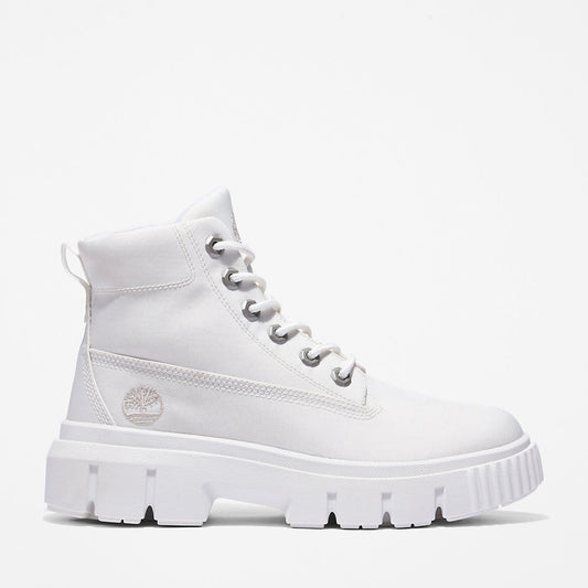 Timberland Womens Greyfield Canvas Boot for Women in White
