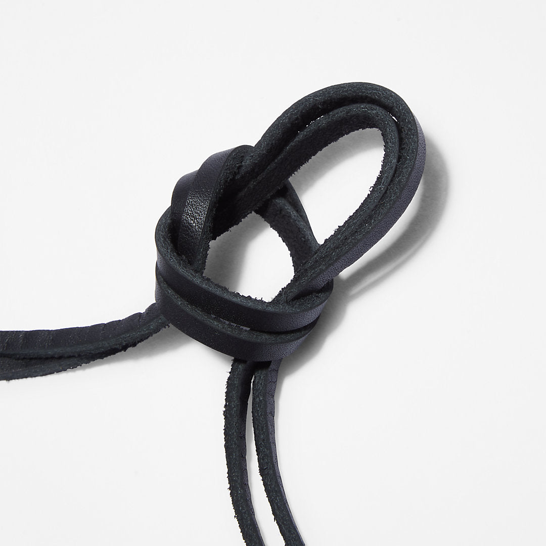 Timberland Mens 44-inch Flat Rawhide Replacement Laces in Black