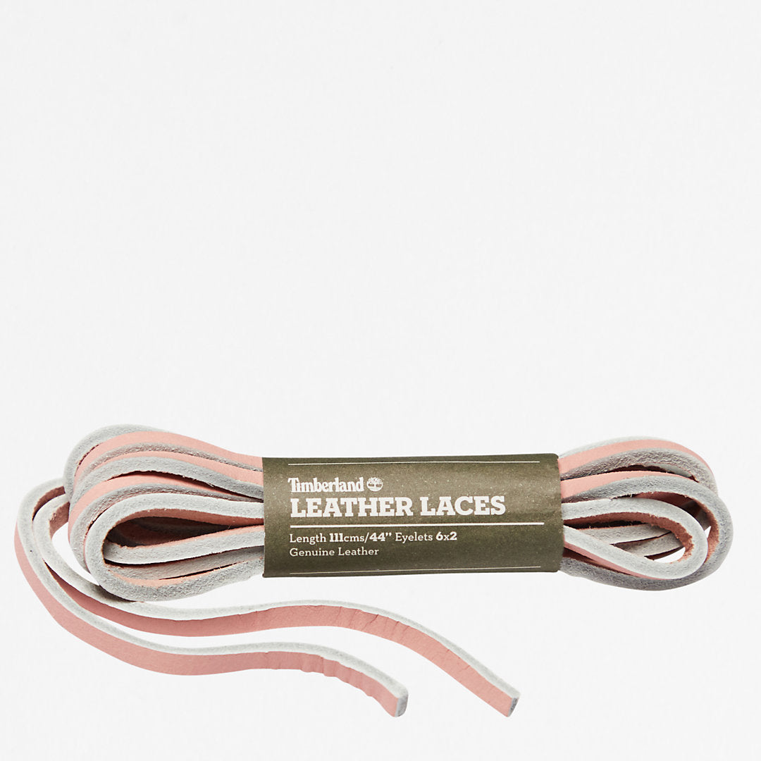 Timberland Mens 44-inch Flat Rawhide Replacement Laces in Pink
