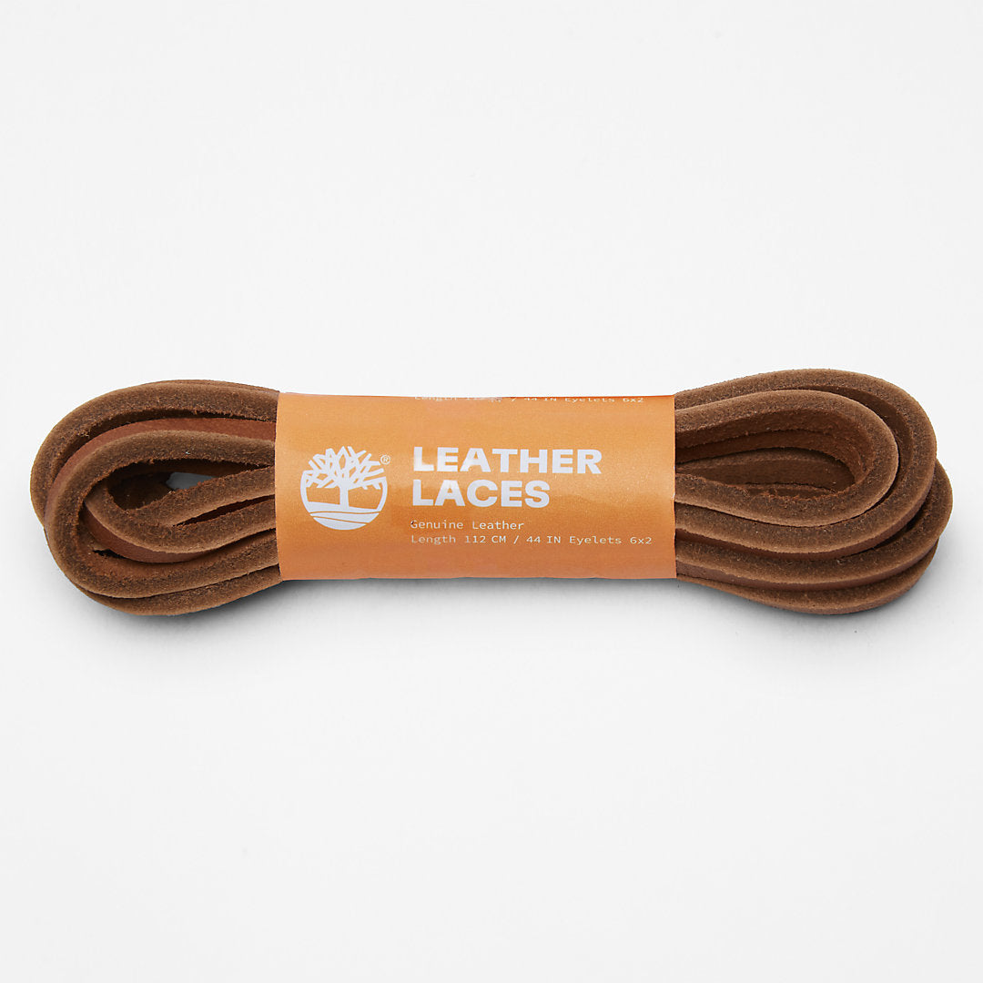 Timberland Mens 44-inch Flat Rawhide Replacement Laces in Brown