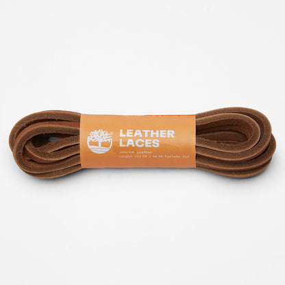 Timberland Mens 44-inch Flat Rawhide Replacement Laces in Brown