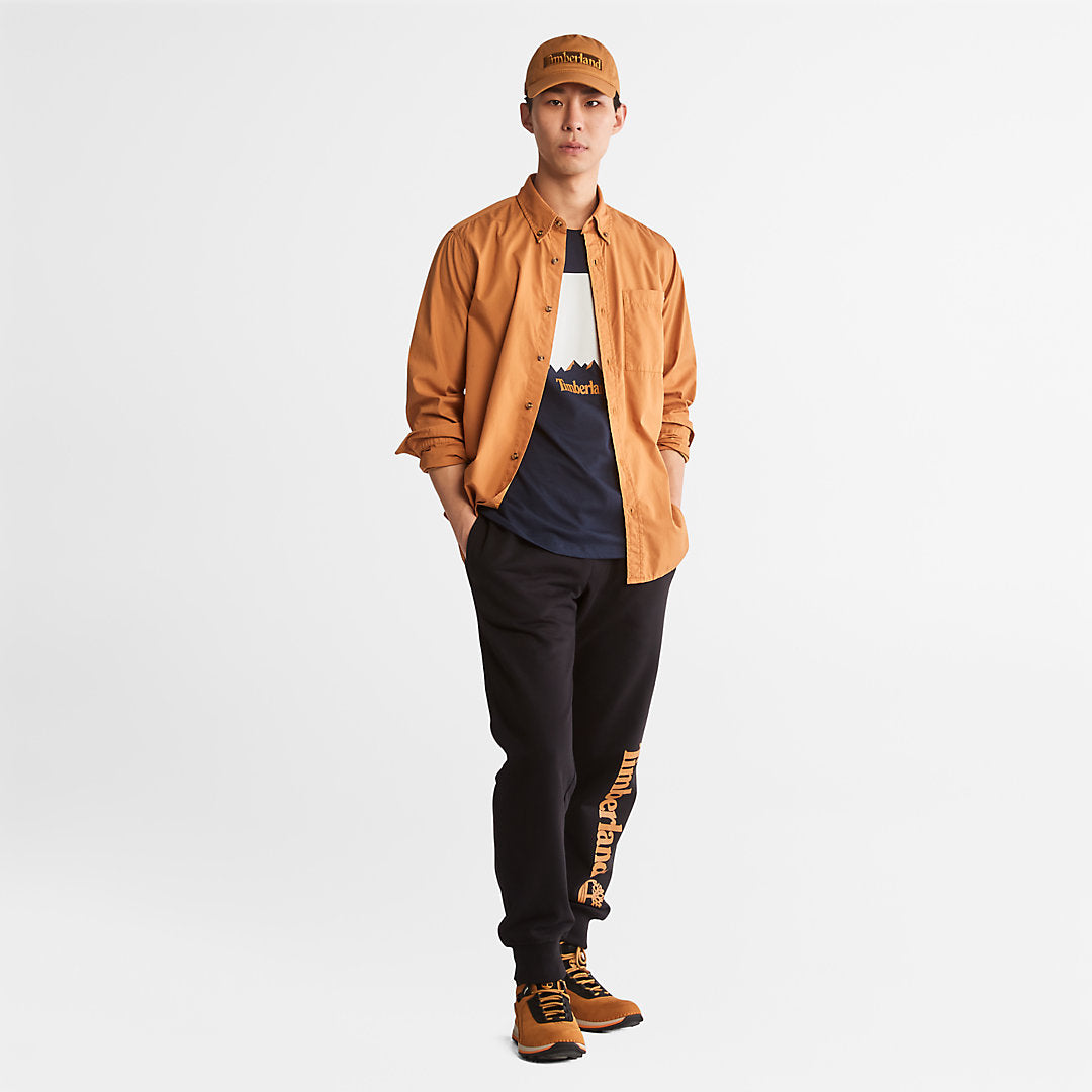 Timberland Mens Outdoor Heritage Washed Poplin Shirt for Men in Light Brown