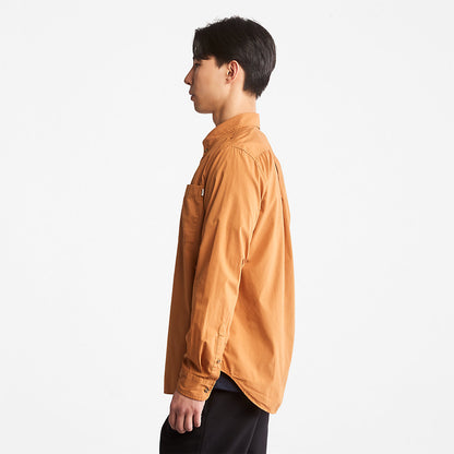 Timberland Mens Outdoor Heritage Washed Poplin Shirt for Men in Light Brown