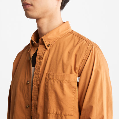 Timberland Mens Outdoor Heritage Washed Poplin Shirt for Men in Light Brown