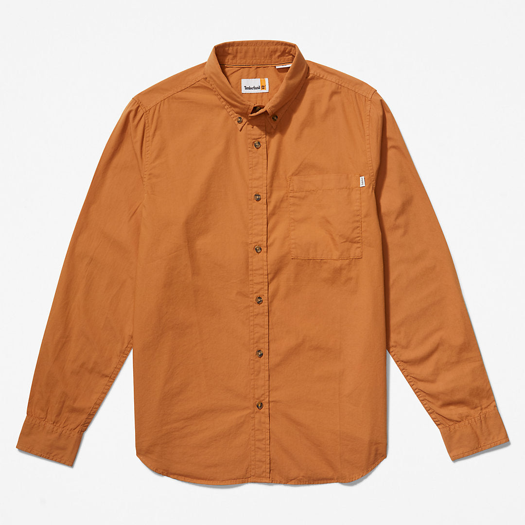 Timberland Mens Outdoor Heritage Washed Poplin Shirt for Men in Light Brown
