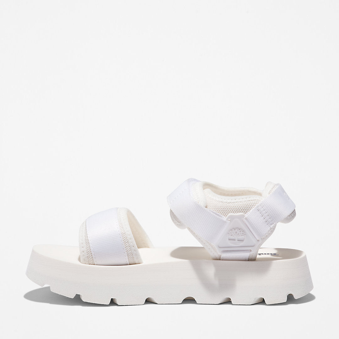 Timberland Womens Euro Swift Ankle-Strap Sandal for Women in White