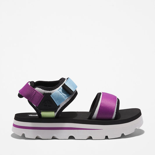 Timberland Womens Euro Swift Ankle-Strap Sandal for Women in Purple
