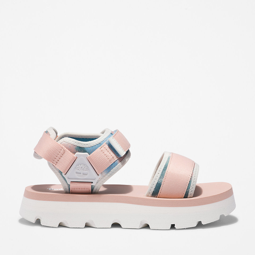 Timberland Womens Euro Swift Ankle-Strap Sandal for Women in Light Pink