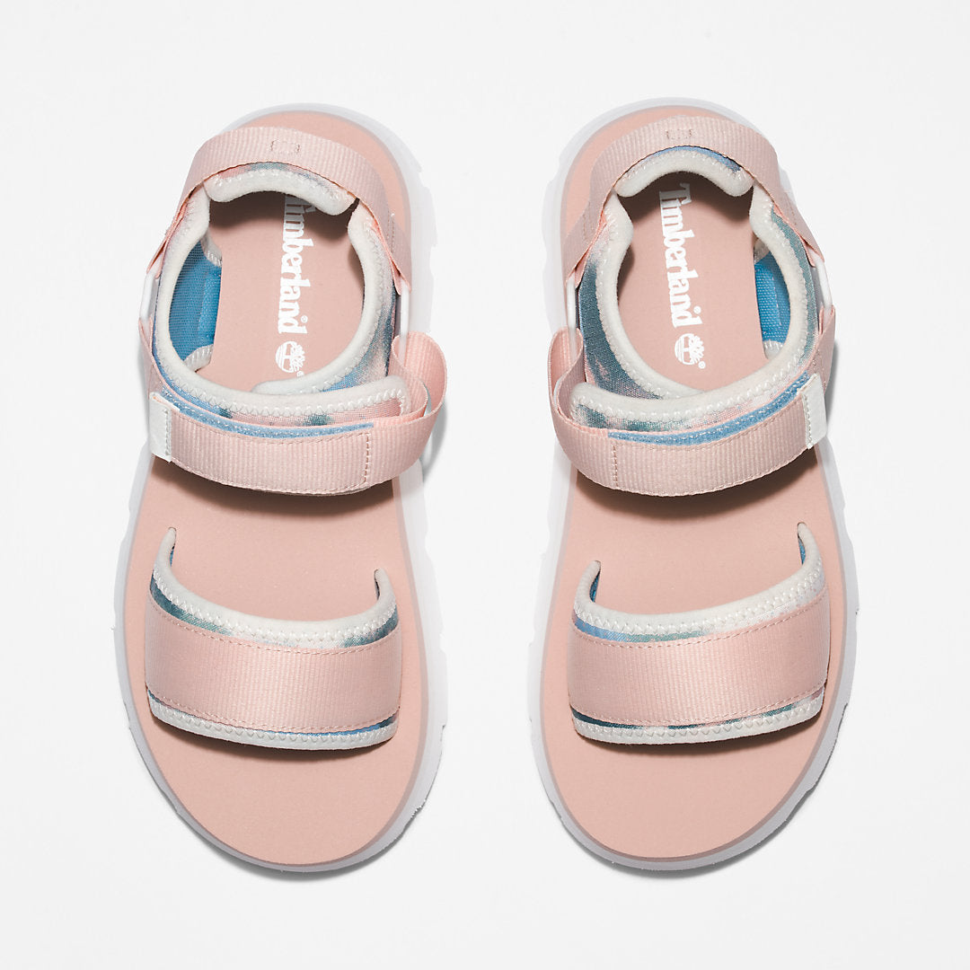 Timberland Womens Euro Swift Ankle-Strap Sandal for Women in Light Pink