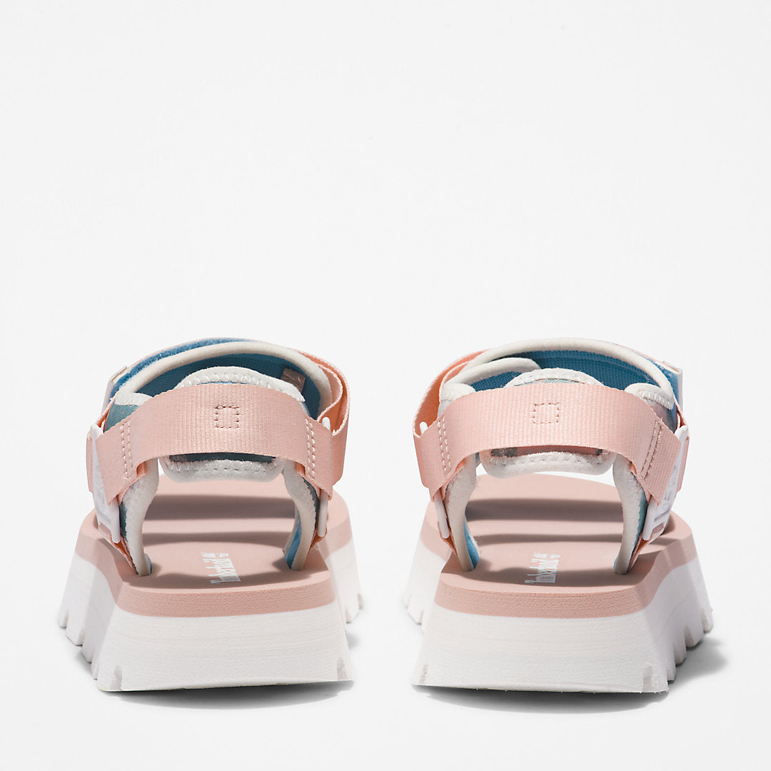 Timberland Womens Euro Swift Ankle-Strap Sandal for Women in Light Pink