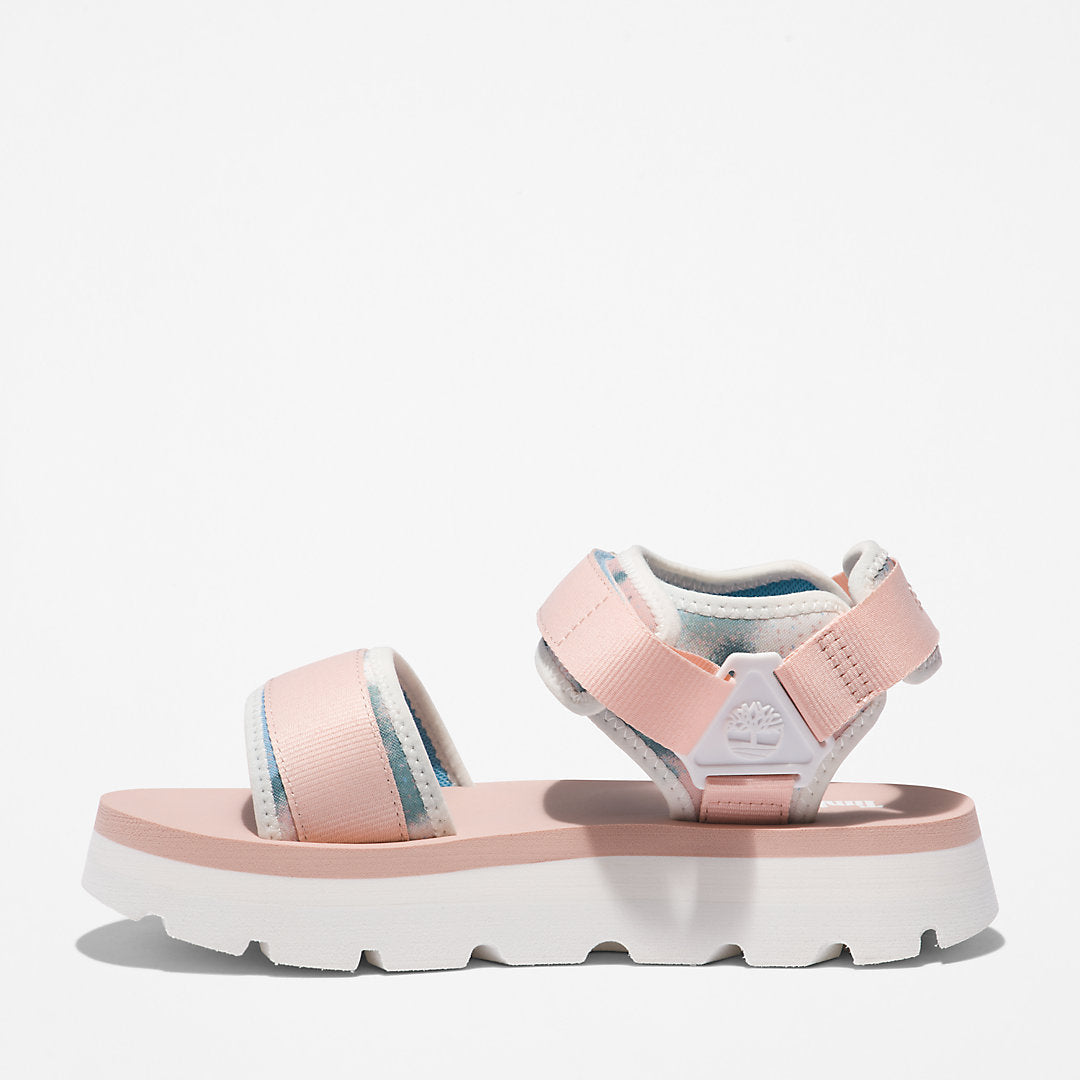 Timberland Womens Euro Swift Ankle-Strap Sandal for Women in Light Pink