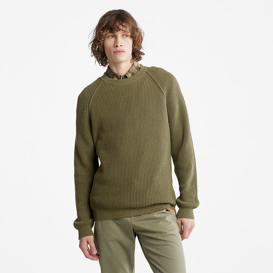 Timberland Mens Outdoor Heritage EK+ Sweater for Men in Dark Green