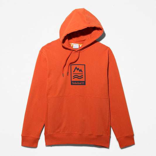 Timberland Mens Mountains-to-Rivers Hoodie for Men in Orange