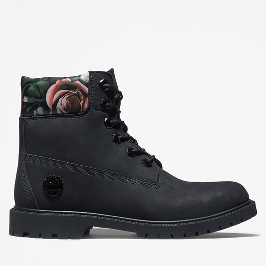 Timberland Womens Timberland® Heritage 6 Inch Boot for Women in Black/Floral
