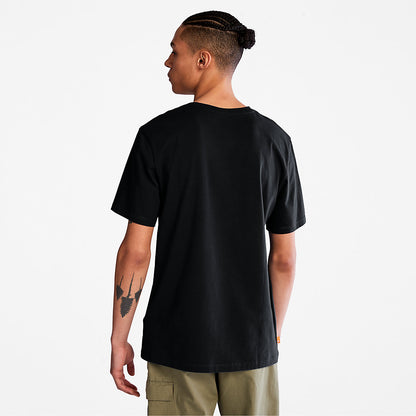 Timberland Mens Camo-Logo T-Shirt for Men in Black