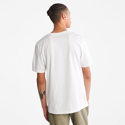 Timberland Mens Camo-Logo T-Shirt for Men in White