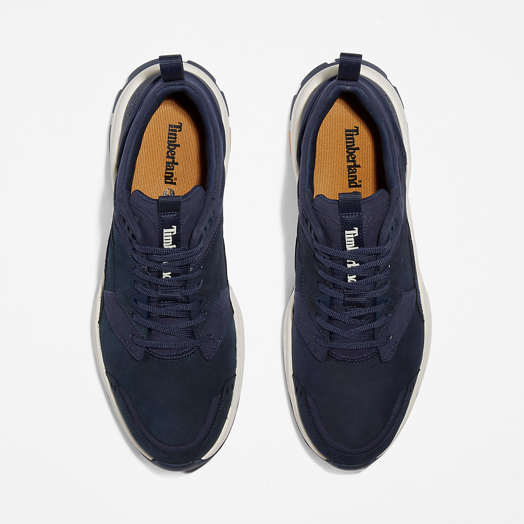 Timberland Mens Tree Racer Leather Trainer for Men in Navy