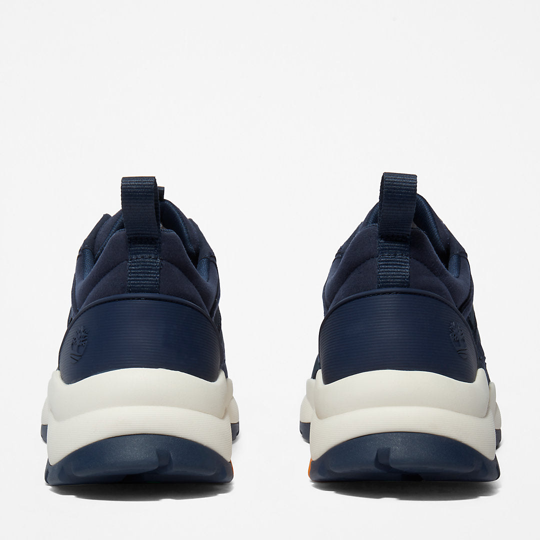 Timberland Mens Tree Racer Leather Trainer for Men in Navy