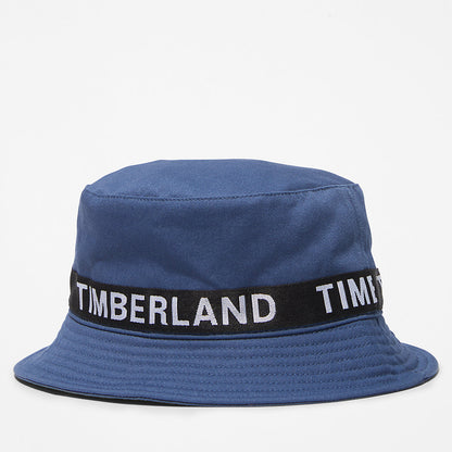 Timberland Mens Logo Bucket Hat for Men in Blue